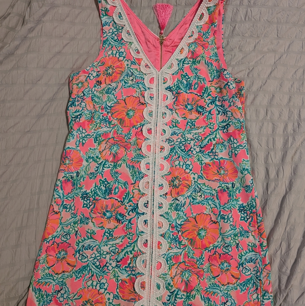 Lilly Pulitzer Ronnie Romper Pink Perfect Poppy